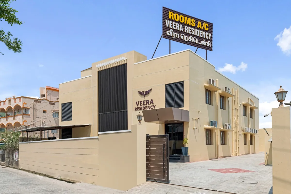Veera Residency Building at Night
