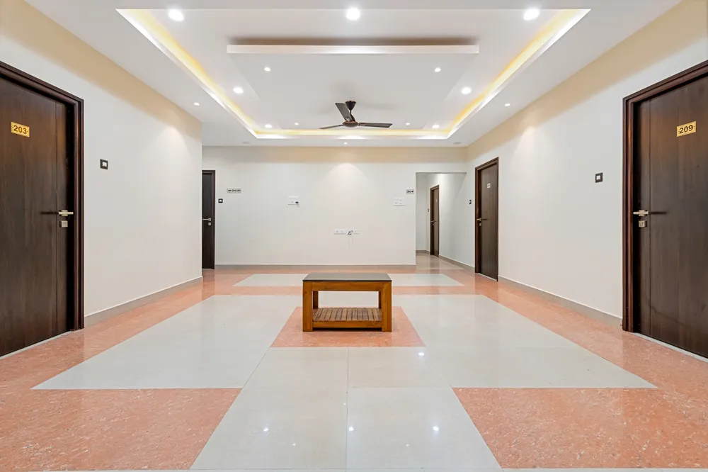 Elegant Reception Counter & Lobby — Veera Residency